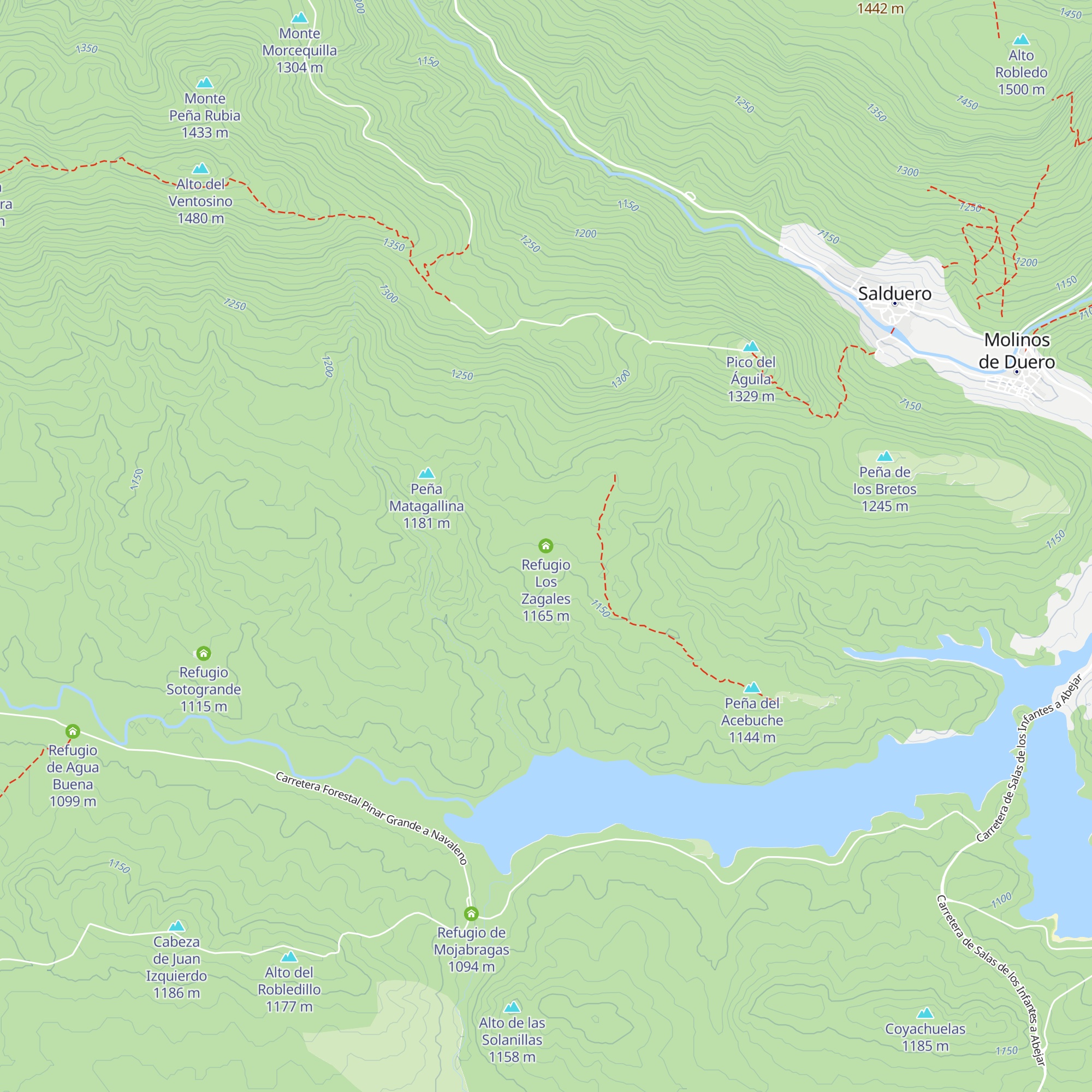 Refugio Los Zagales map