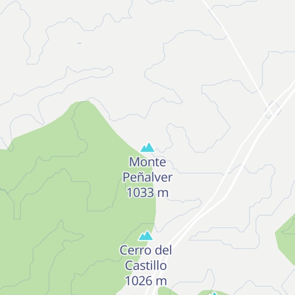 Map of Monte Peñalver