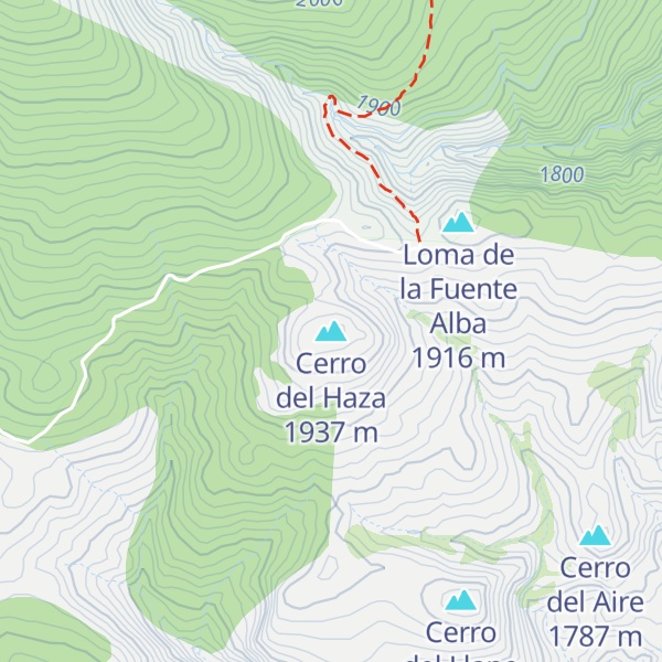 Map of Cerro del Haza