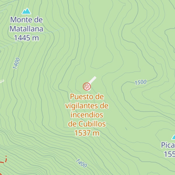 Map of Refugio Cubillos