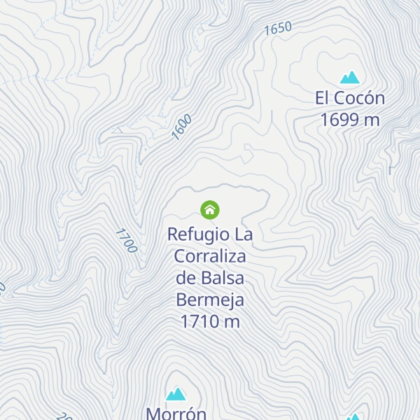 Map of Refugio La Corraliza de Balsa Bermeja
