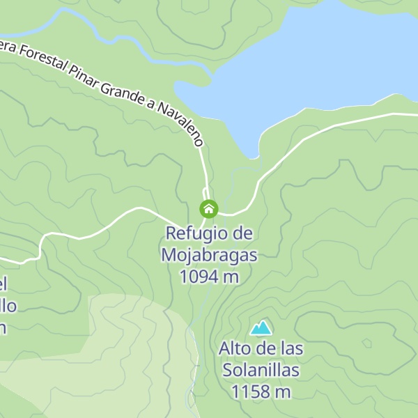 Map of Refugio de Mojabragas