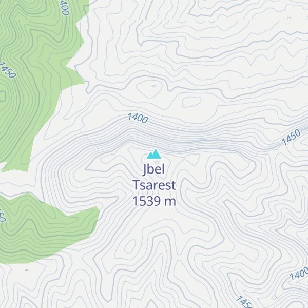 Map of Jbel Tsarest