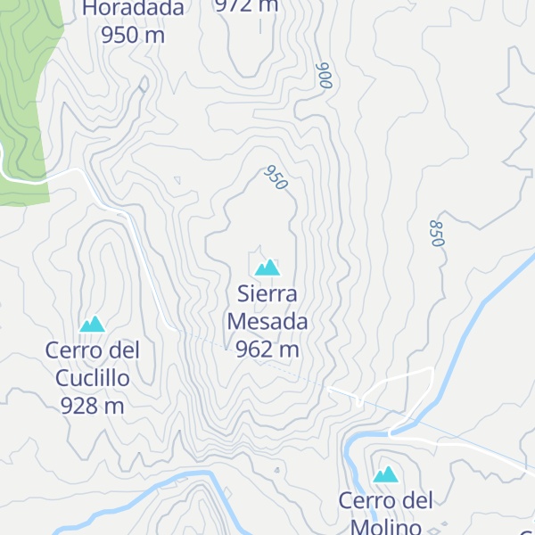 Map of Sierra Mesada