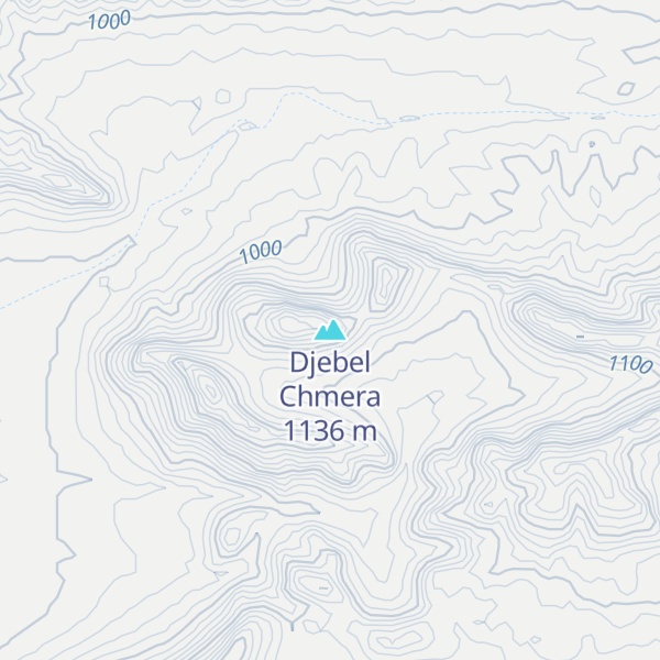 Map of Djebel Chmera
