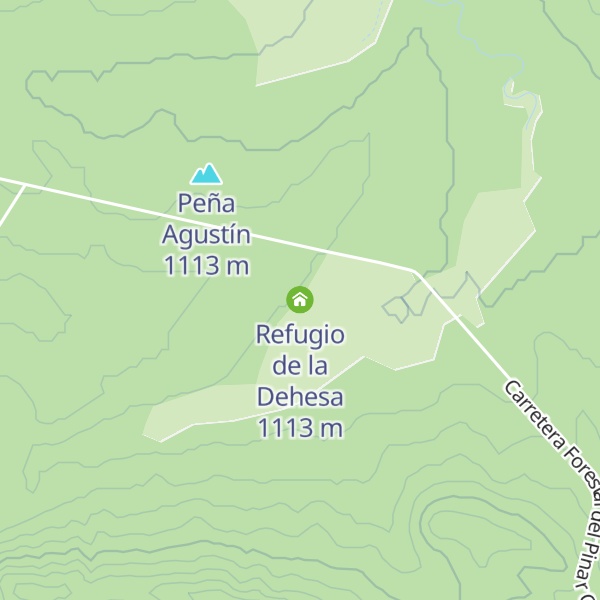 Map of Refugio de la Dehesa