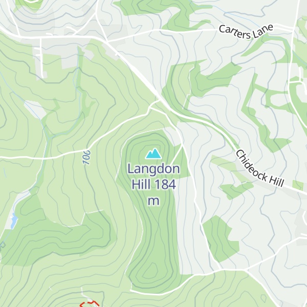 Map of Langdon Hill