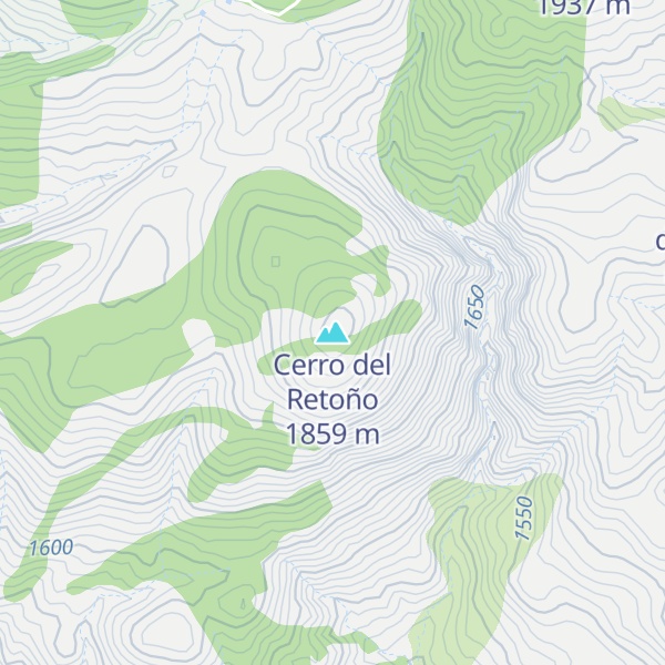 Map of Cerro del Retoño