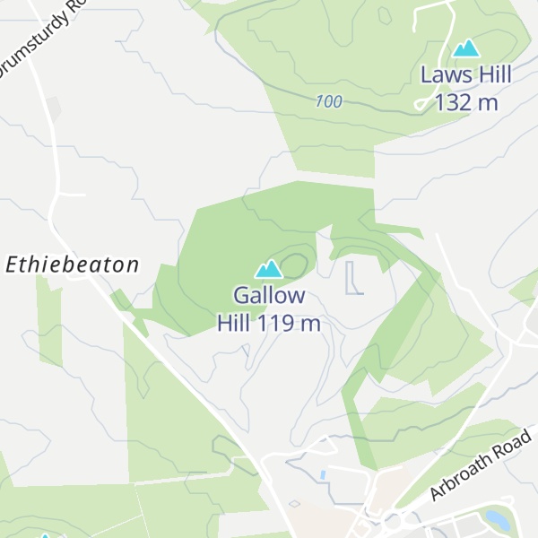 Map of Gallow Hill