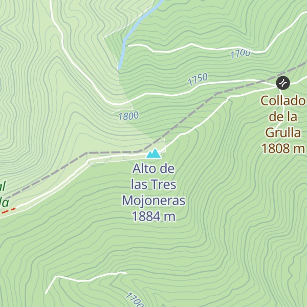Map of Alto de las Tres Mojoneras