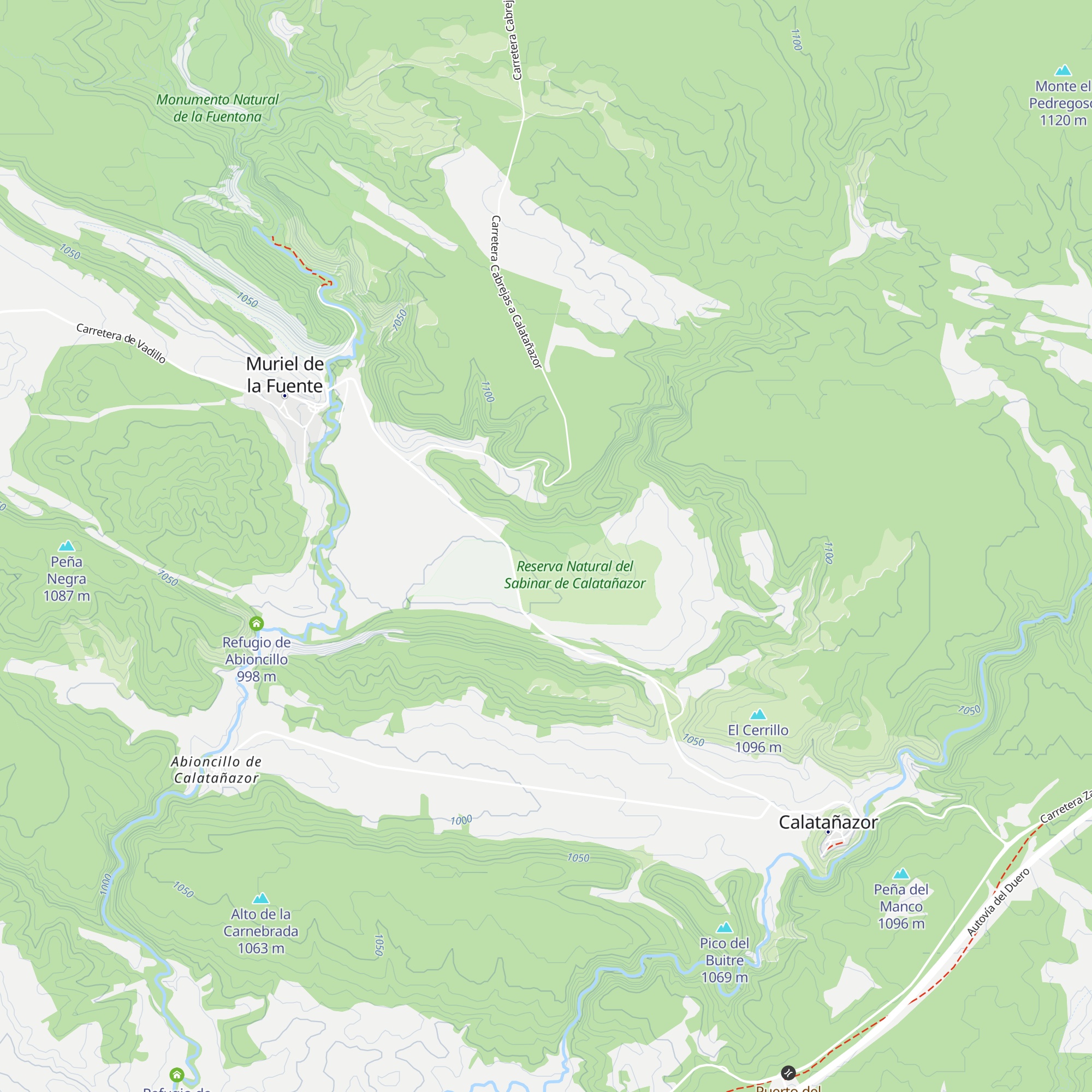 Refugio del Sabinar de Calatañazor map