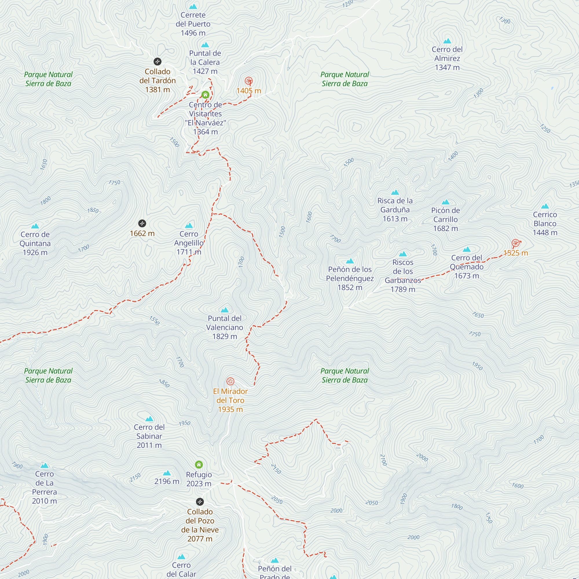 Refugio la canaleja alta map