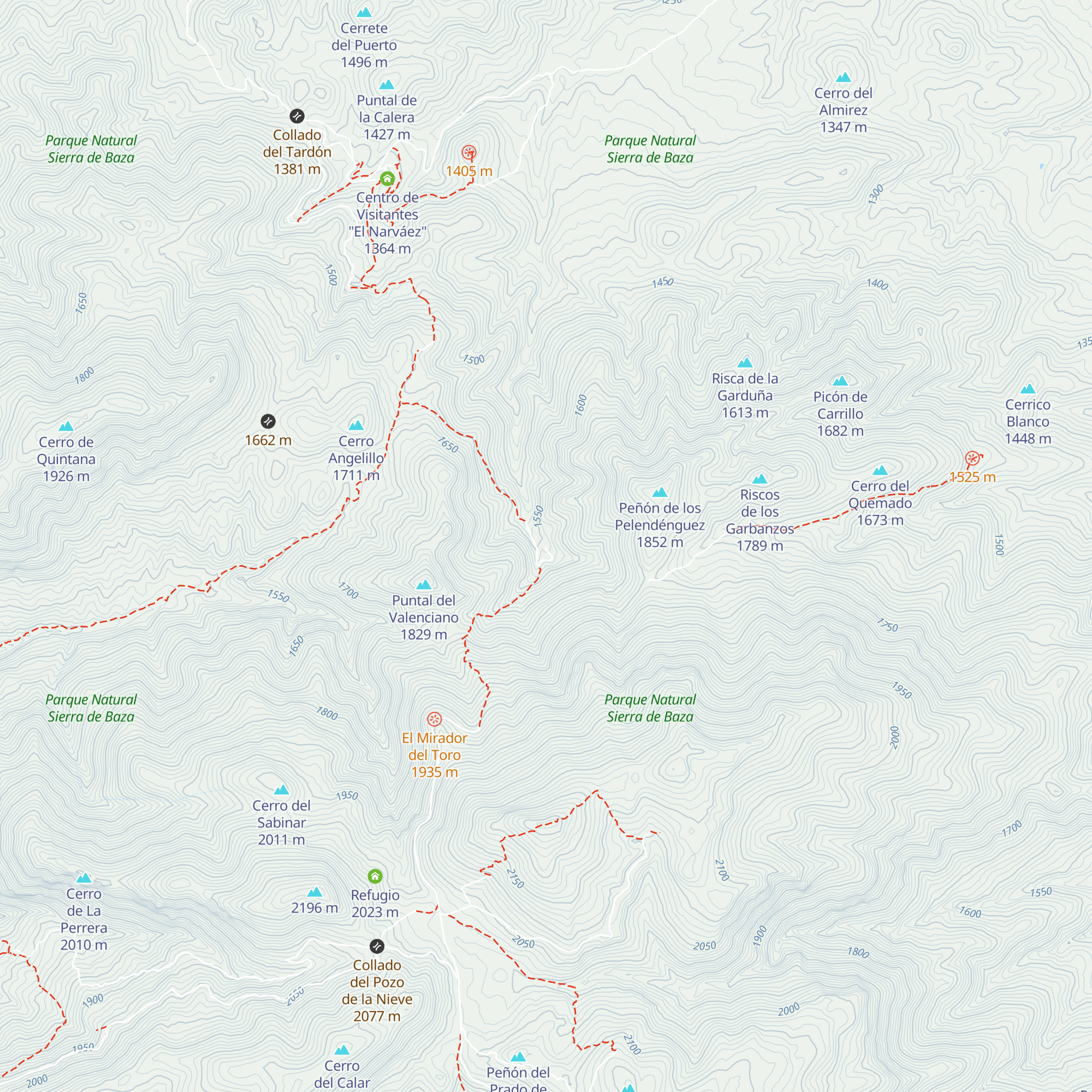 Refugio la canaleja alta map
