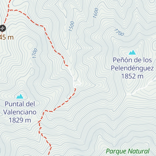 Map of Refugio la canaleja alta