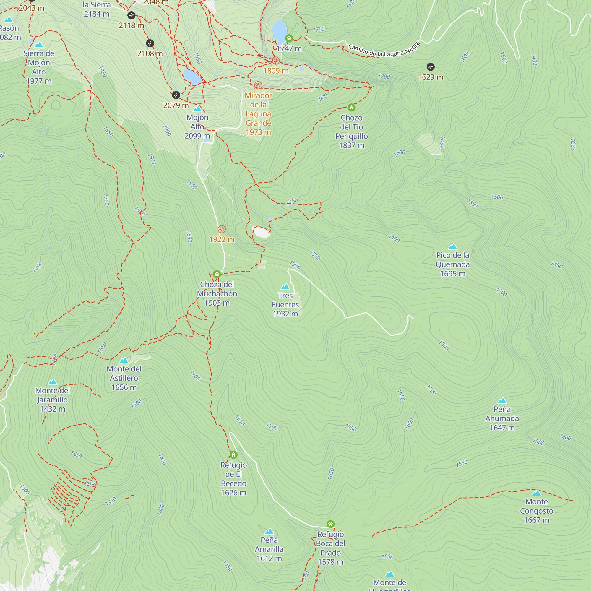Tres Fuentes map