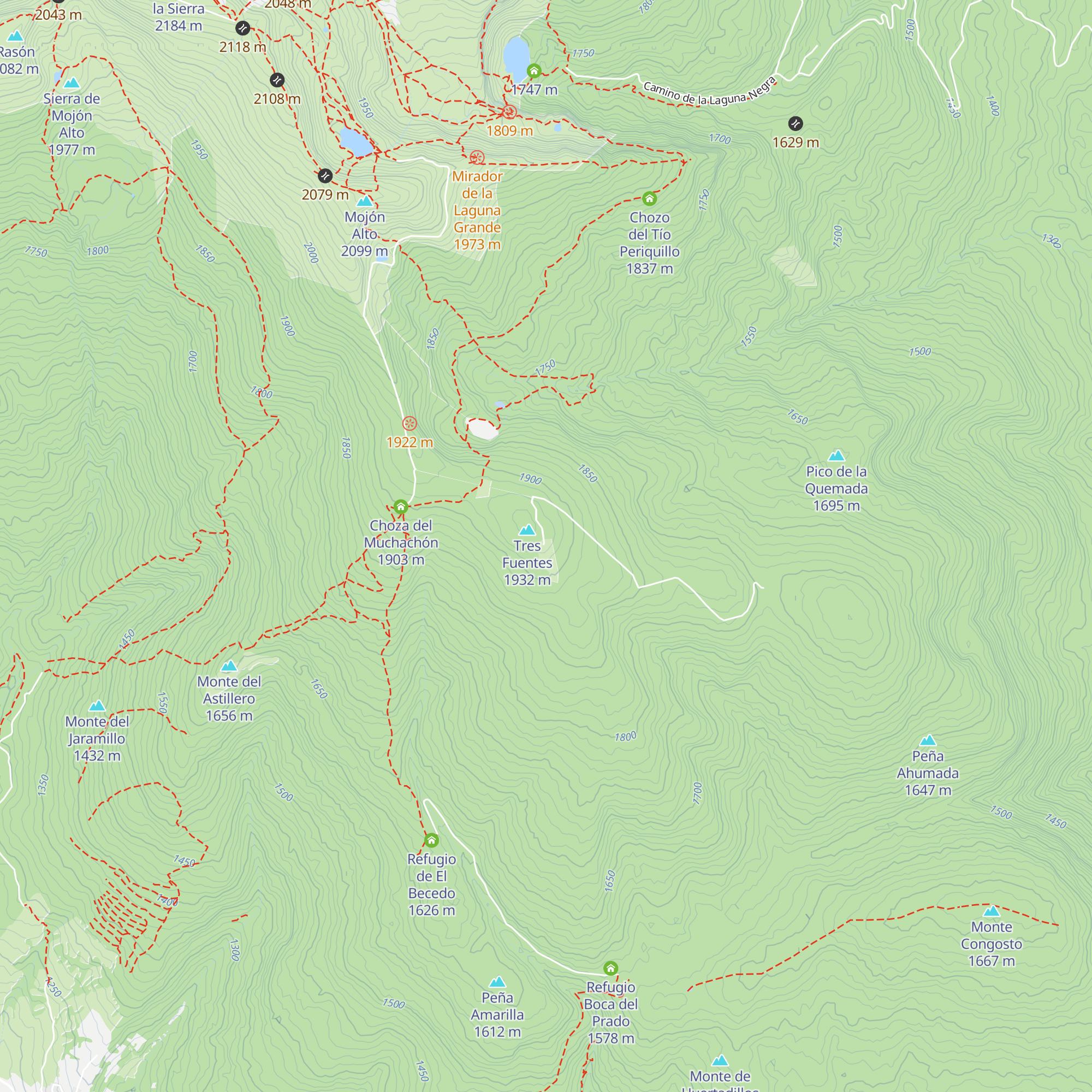 Tres Fuentes map