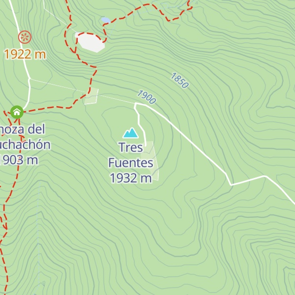 Map of Tres Fuentes