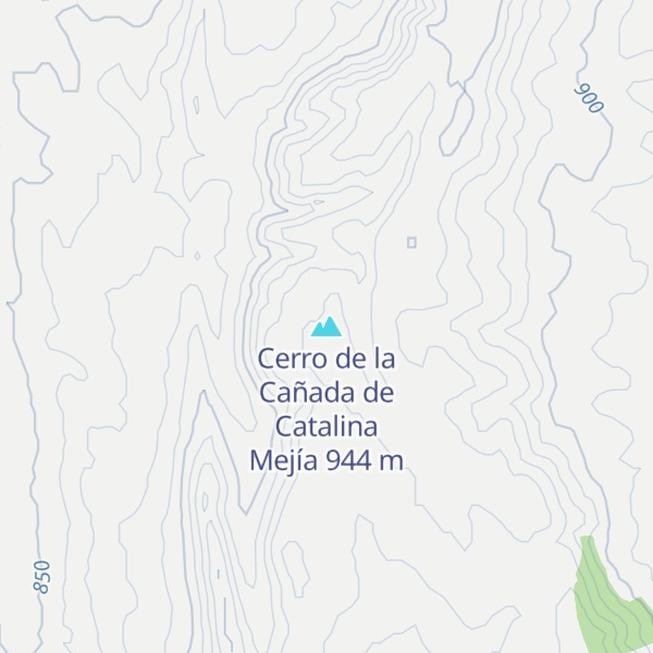 Map of Cerro de la Cañada de Catalina Mejía