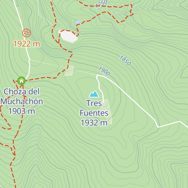 Map of Tres Fuentes