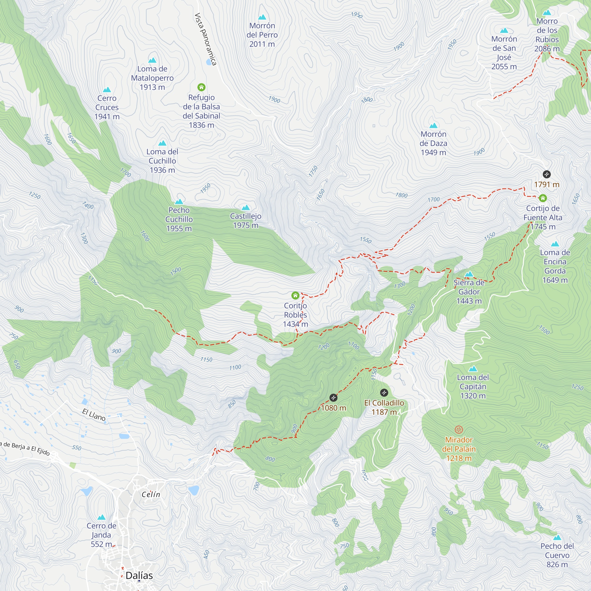 Coritjo Robles map