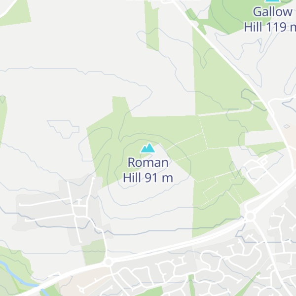 Map of Roman Hill