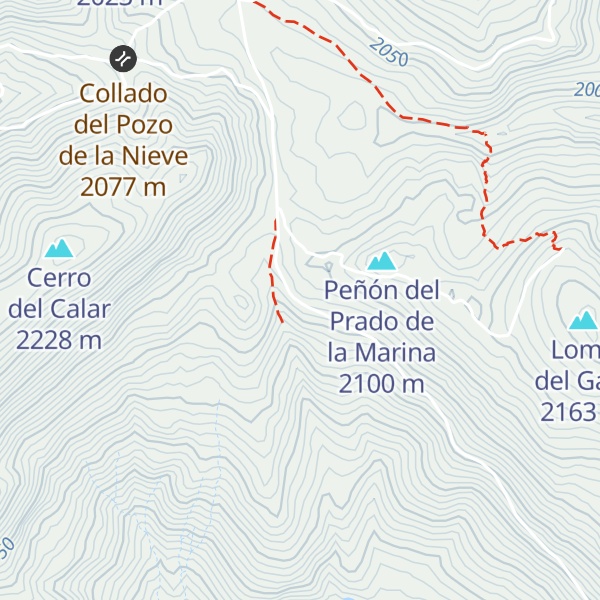 Map of Refugio Puerto de las Palomas