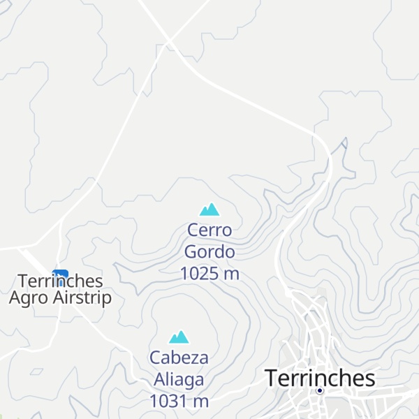 Map of Cerro Gordo