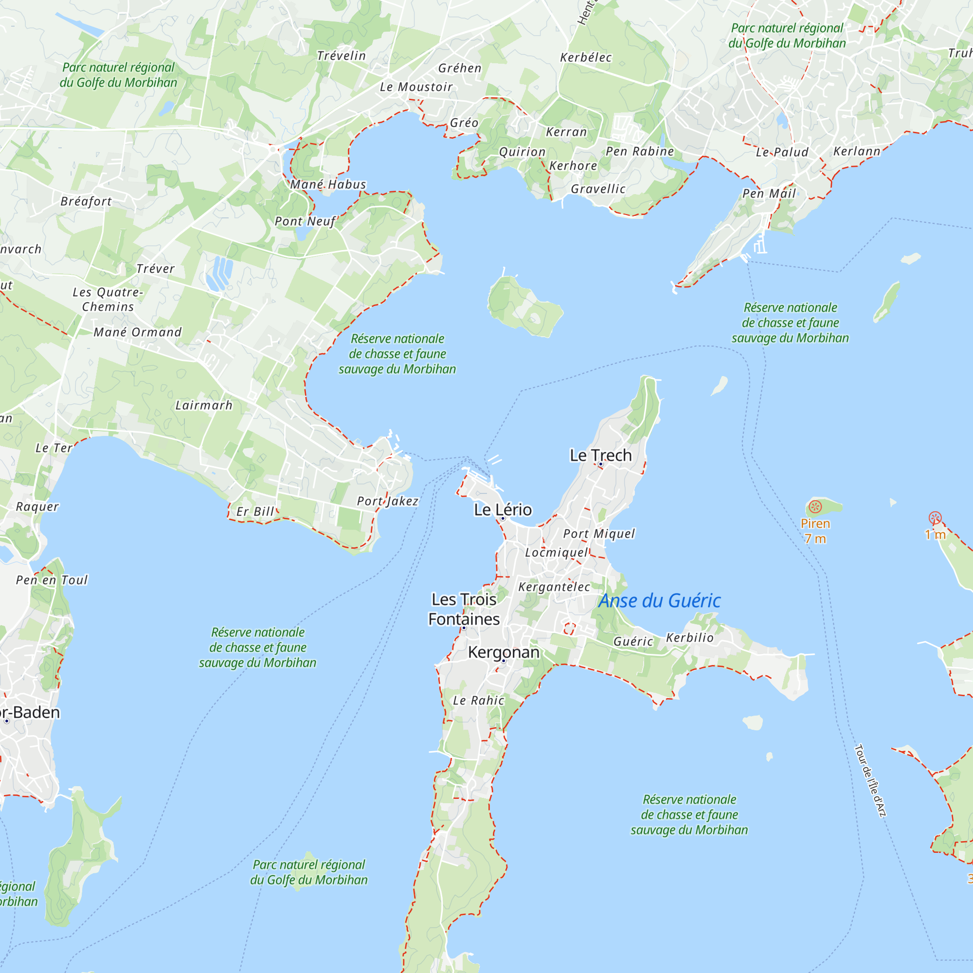 Office de Tourisme de l'Île aux Moines map