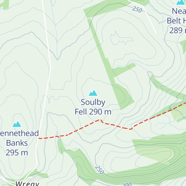 Map of Soulby Fell