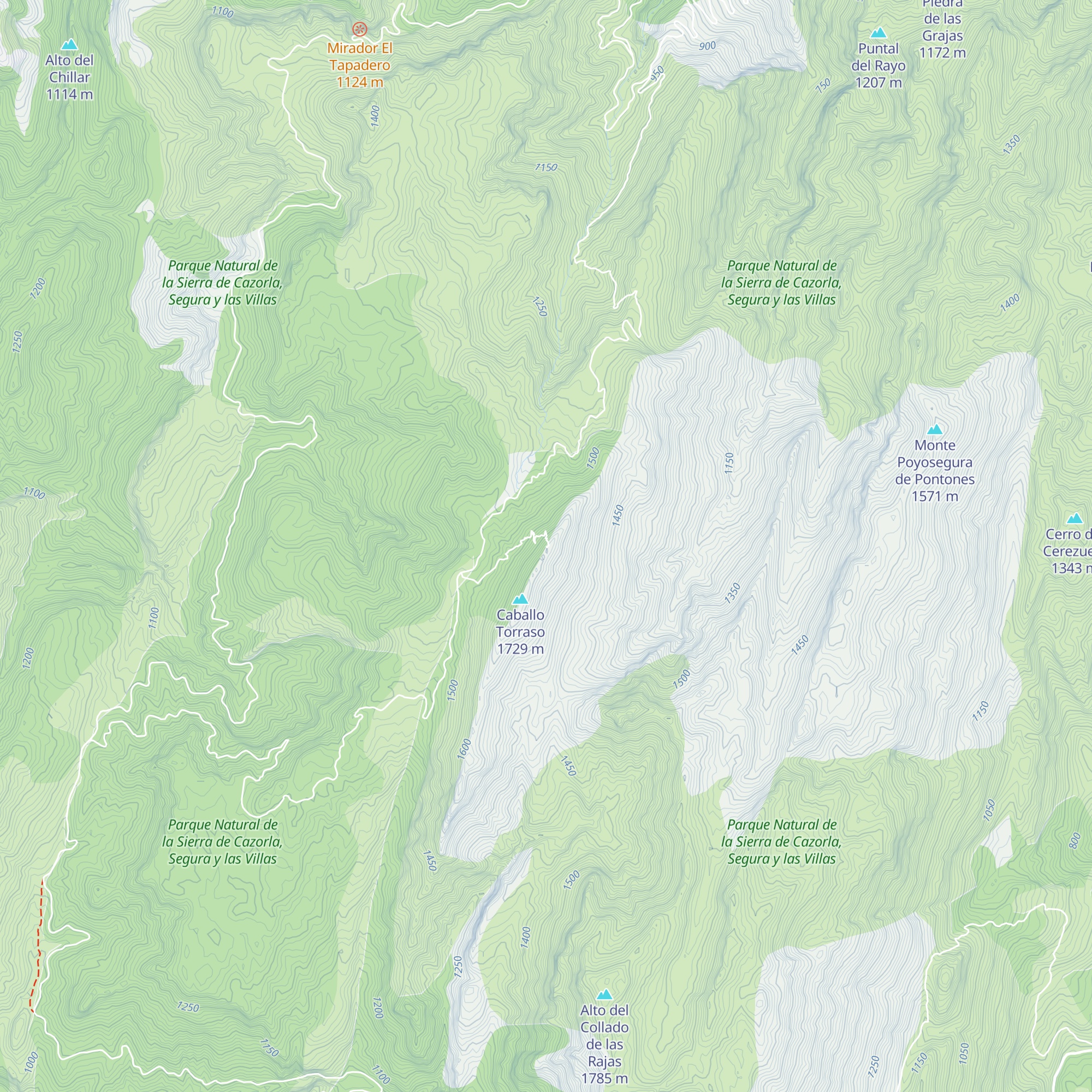 Refugio Caballo Torraso map