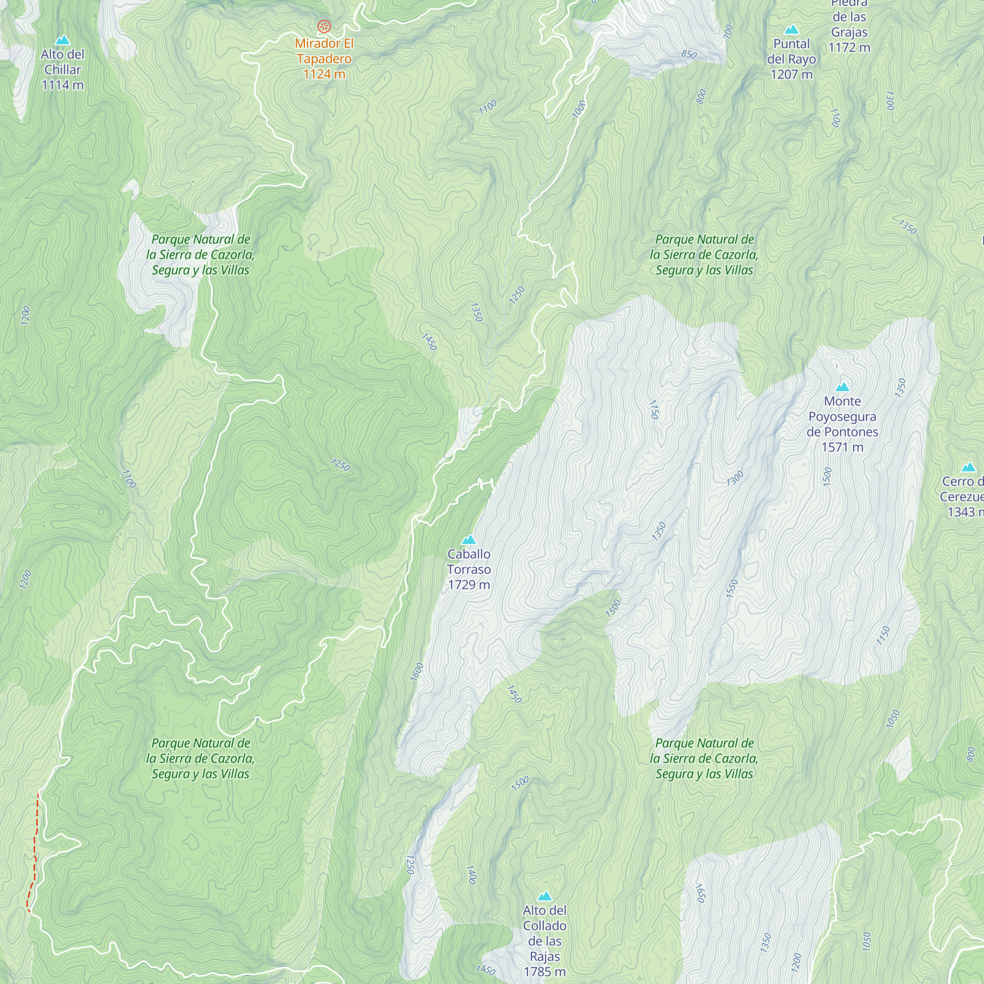 Refugio Caballo Torraso map