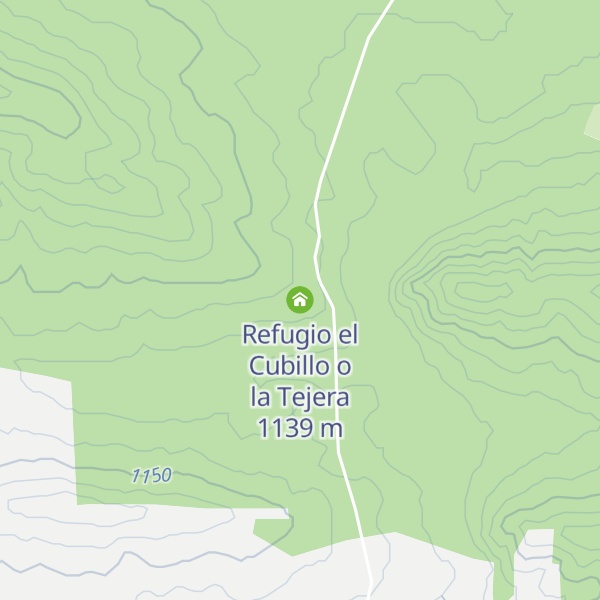 Map of Refugio el Cubillo o la Tejera