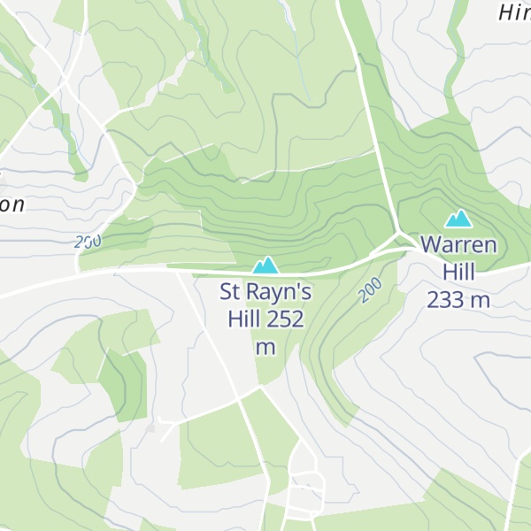 Map of St Rayn's Hill