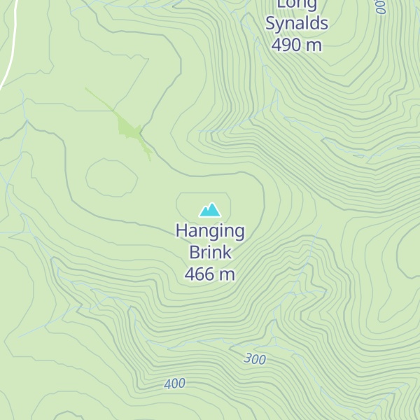 Map of Hanging Brink