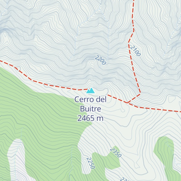 Map of Cerro del Buitre