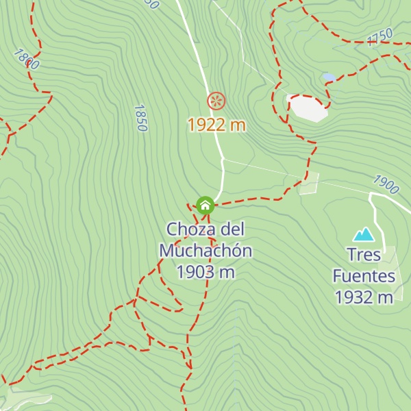 Map of Choza del Muchachón