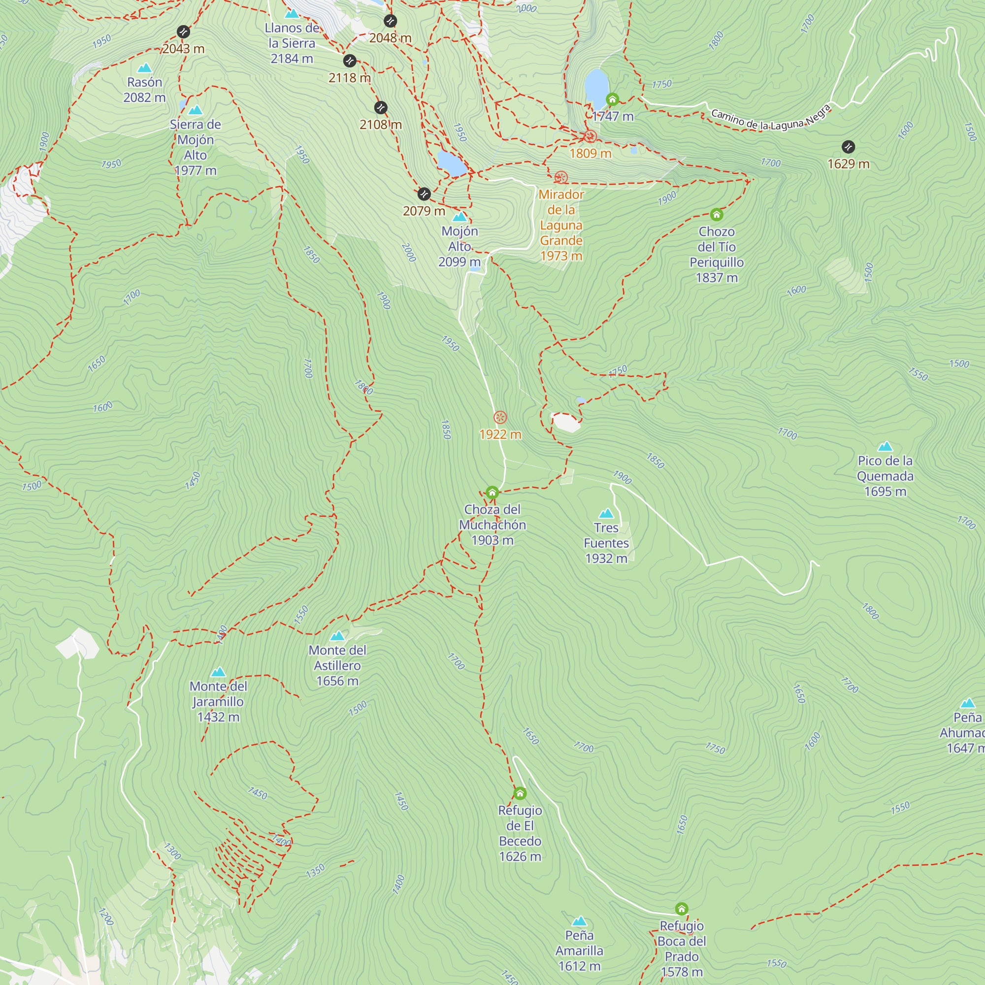Choza del Muchachón map