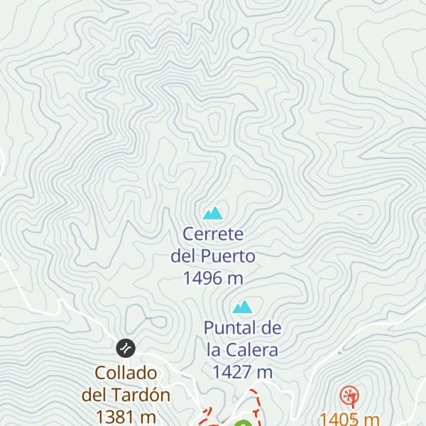 Map of Cerrete del Puerto