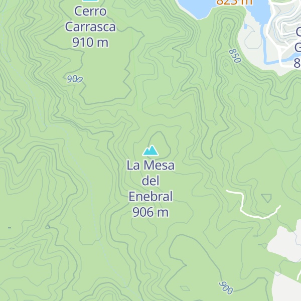 Map of La Mesa del Enebral