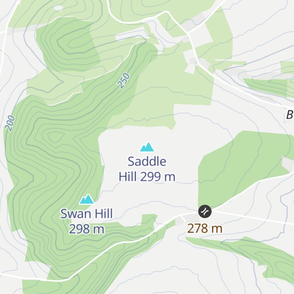 Map of Saddle Hill