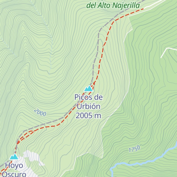 Map of Picos de Urbión