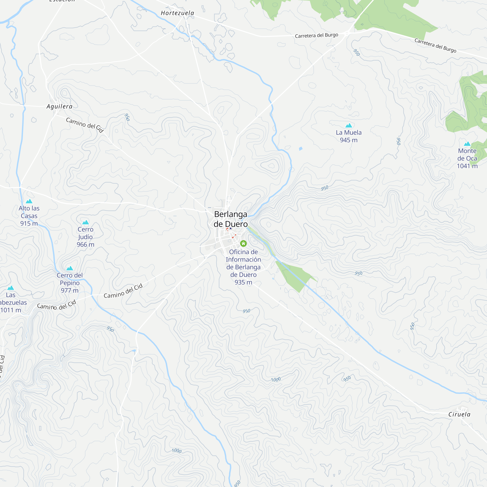 Oficina de Información de Berlanga de Duero map