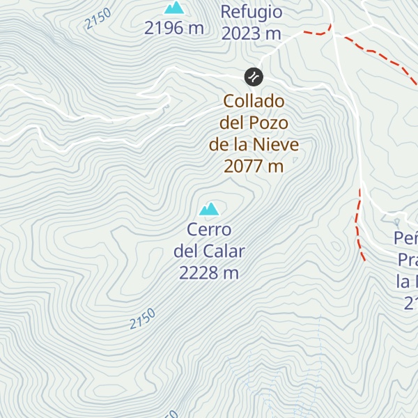 Map of Cerro del Calar
