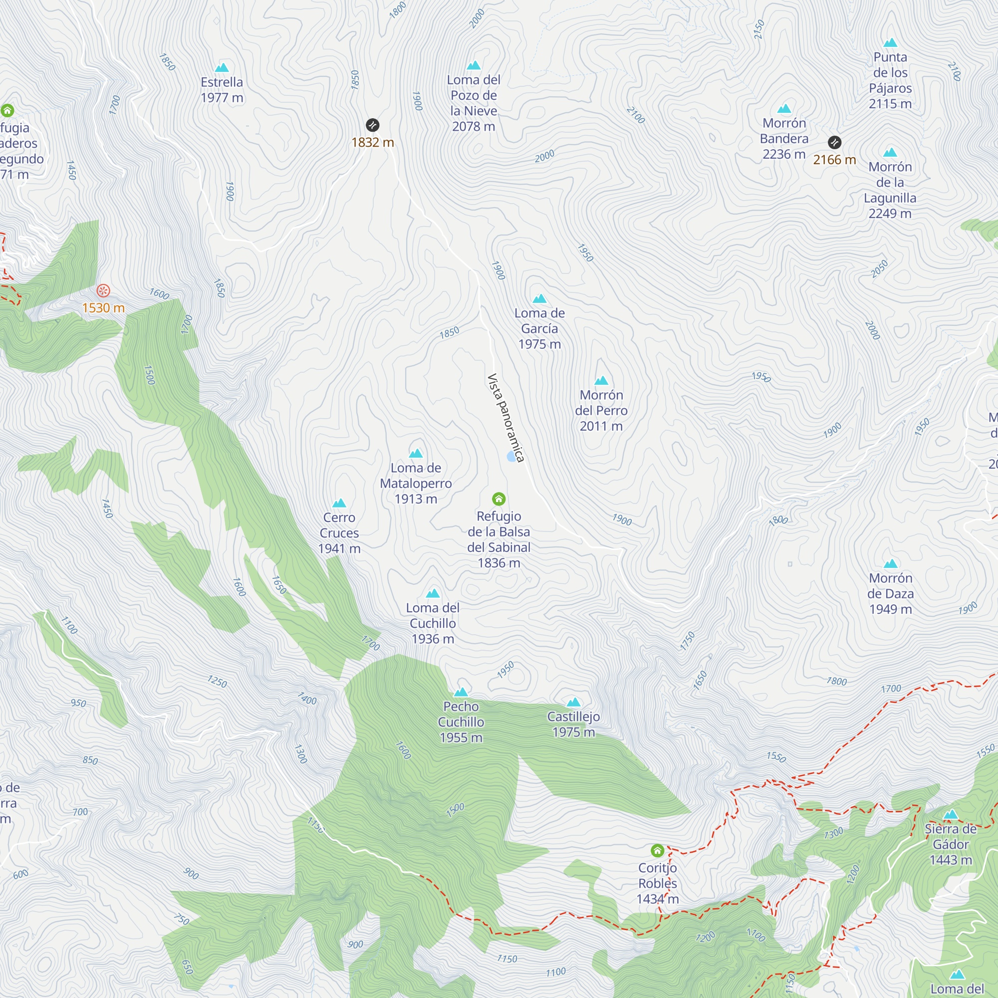 Refugio de la Balsa del Sabinal map