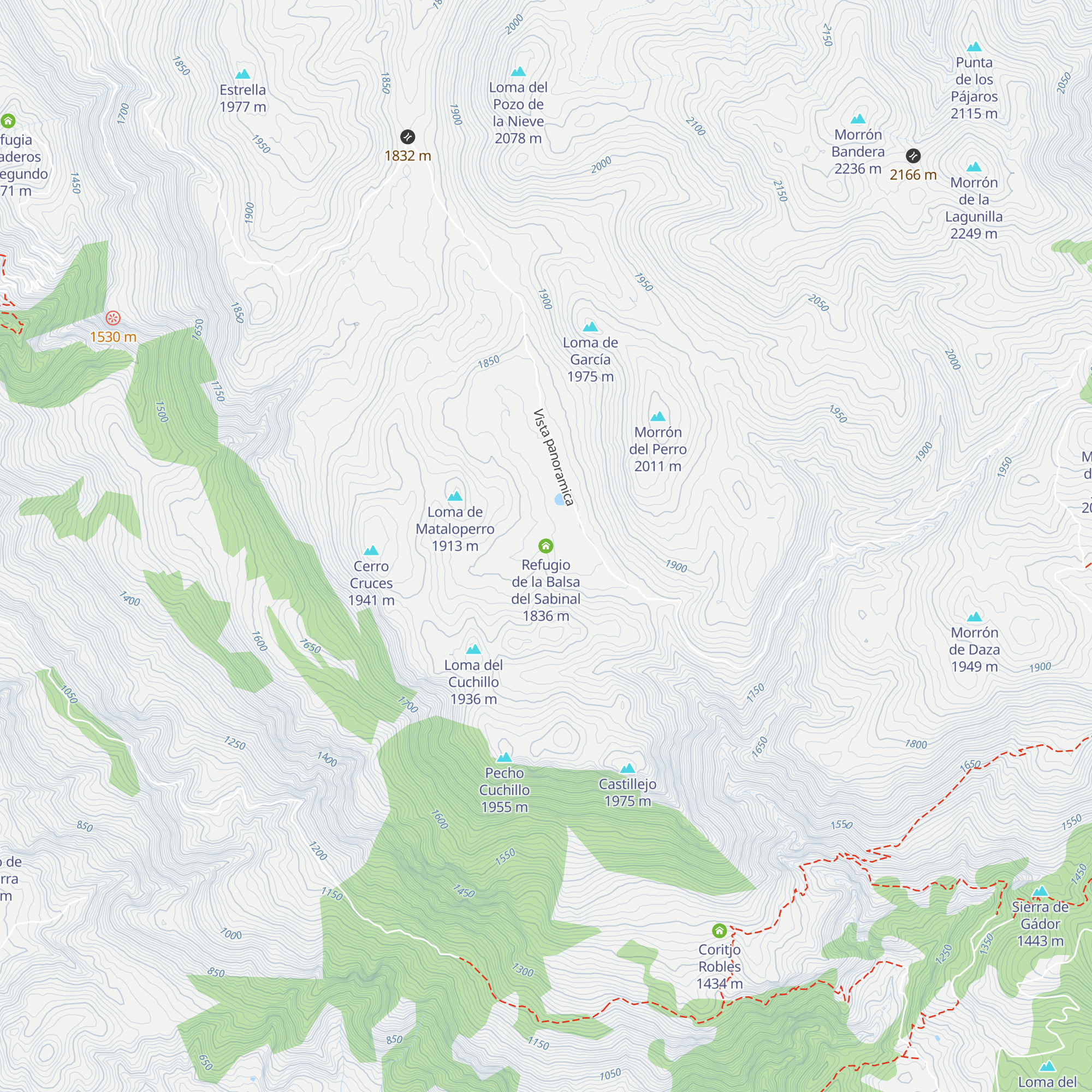 Refugio de la Balsa del Sabinal map