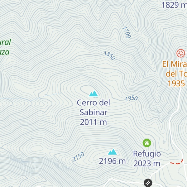 Map of Cerro del Sabinar