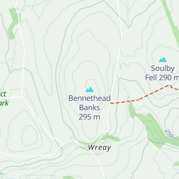 Map of Bennethead Banks