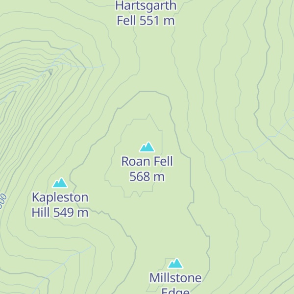Map of Roan Fell