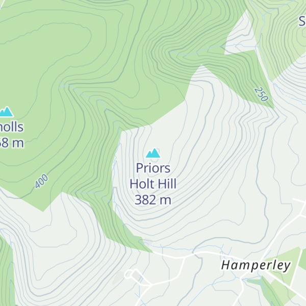 Map of Priors Holt Hill