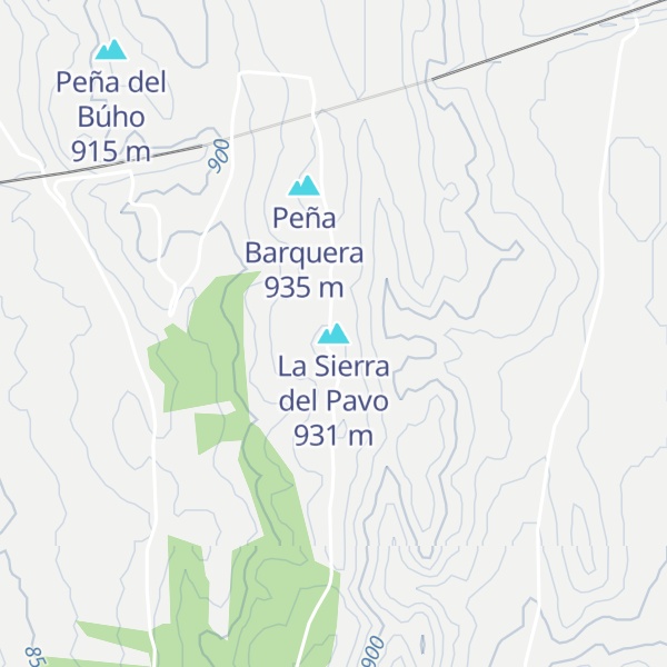 Map of La Sierra del Pavo